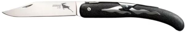 Cold Steel CS20KJ Kudu Lite 4.25" Folding Plain Polished 5Cr15MoV SS Blade/Black Woodgrain Zy-Ex Handle